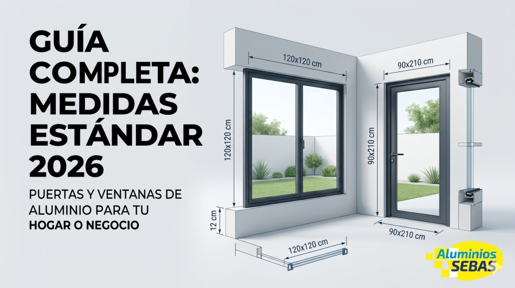 medidas estándar de puertas y ventanas de aluminio