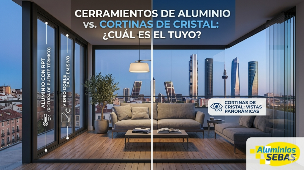 Cerramientos de Aluminio o Cortinas de Cristal