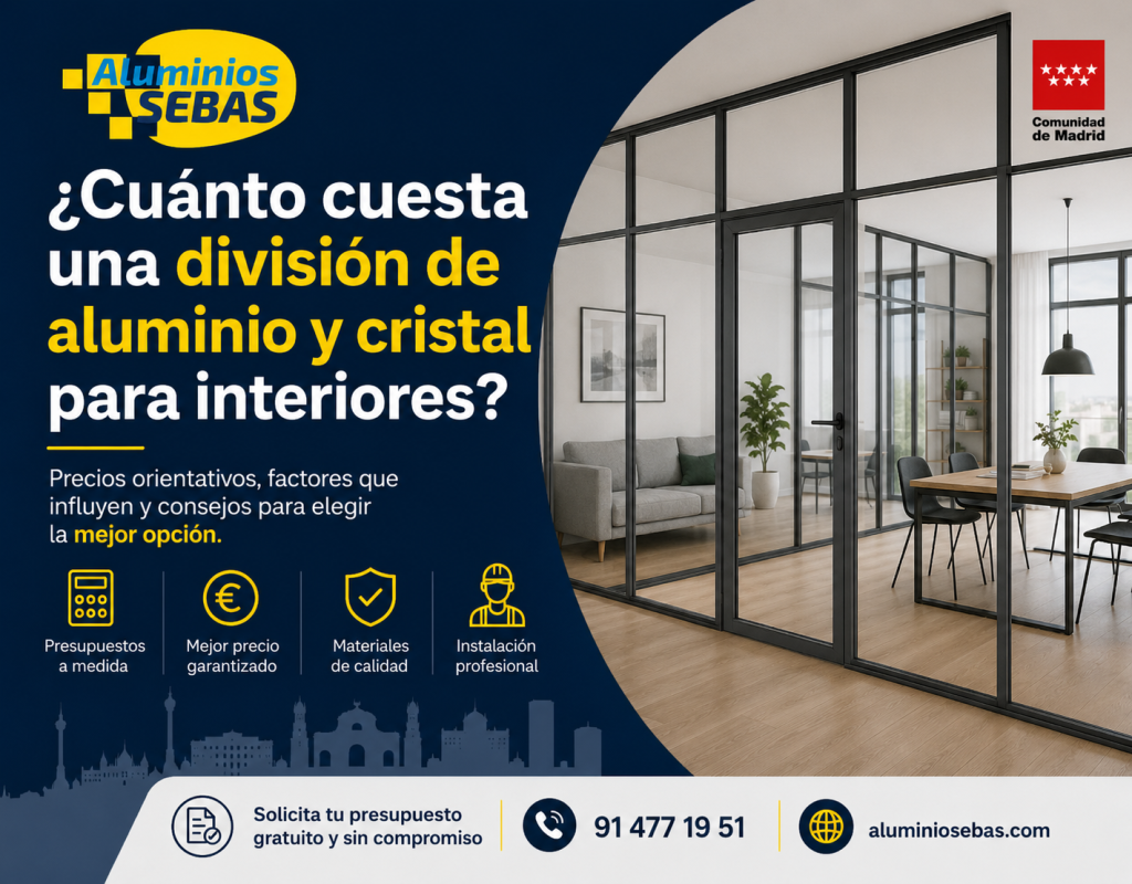 Cuánto cuesta una división de aluminio