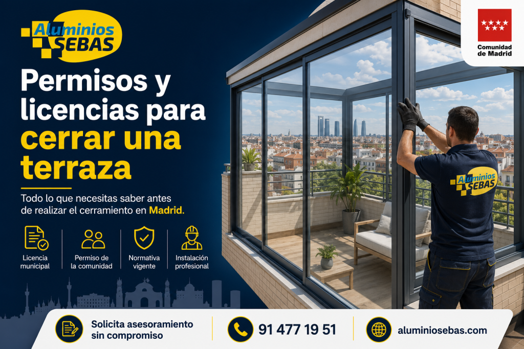 Permisos y licencias para cerrar una terraza